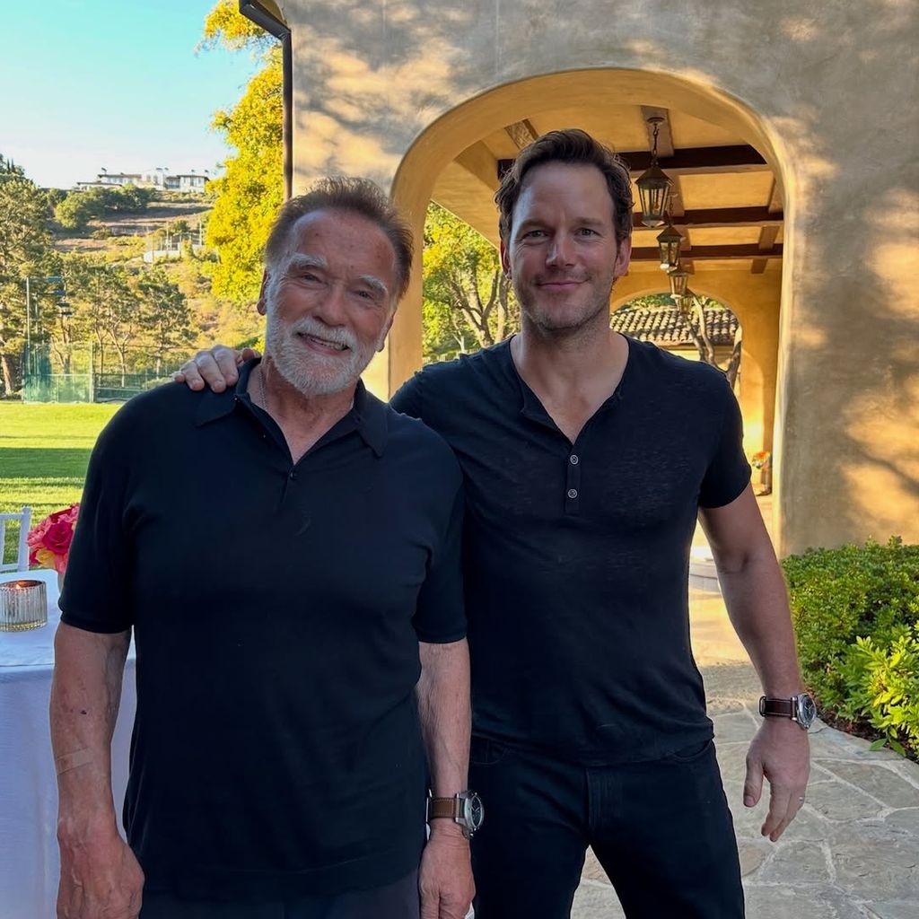 Arnold Schwarzenegger und Chris Pratt, August 2025