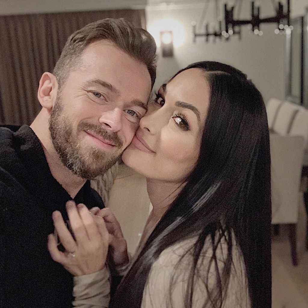 Artem Chigvintsev und Nikki Bella im Oktober 2020