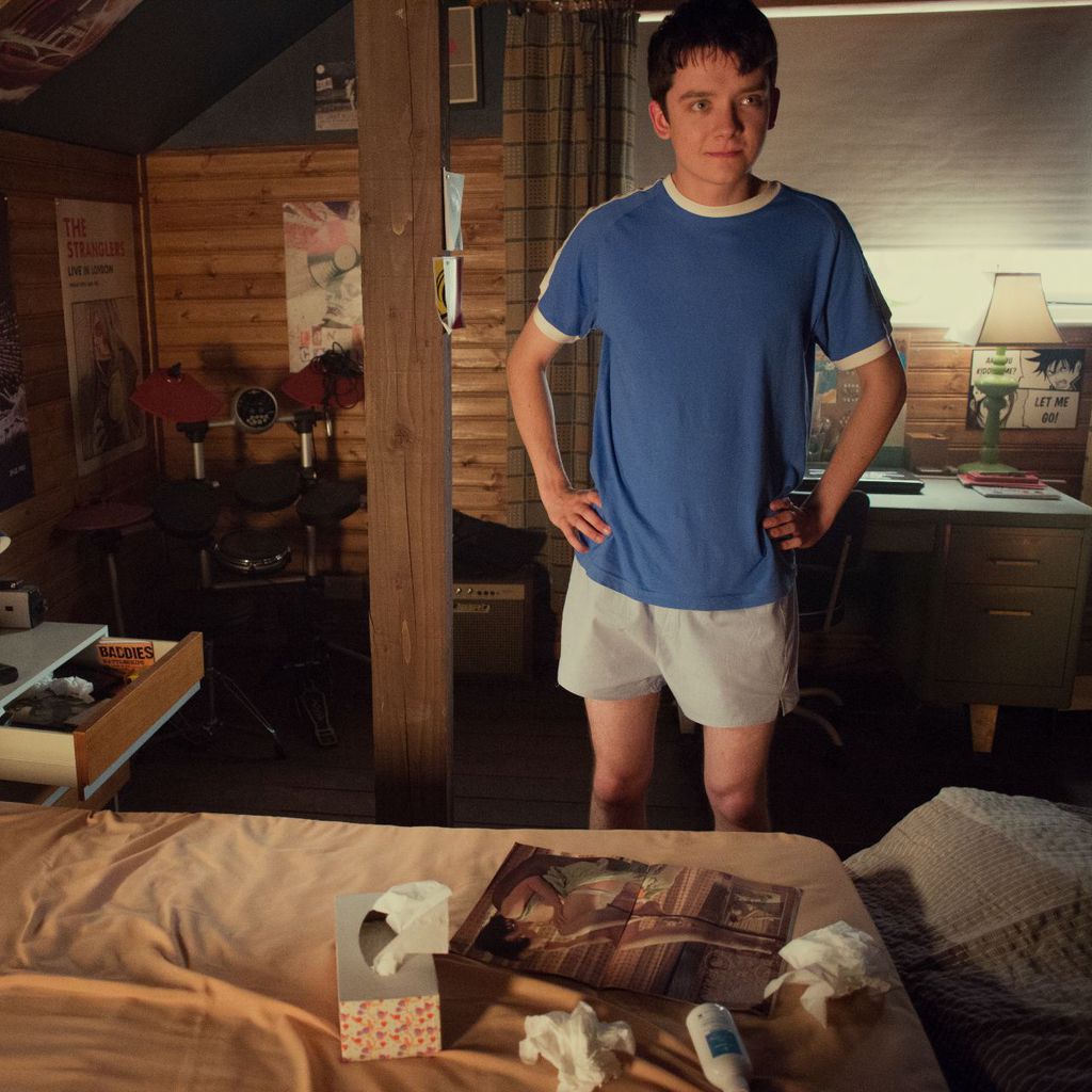 Asa Butterfield in "Sex Education"