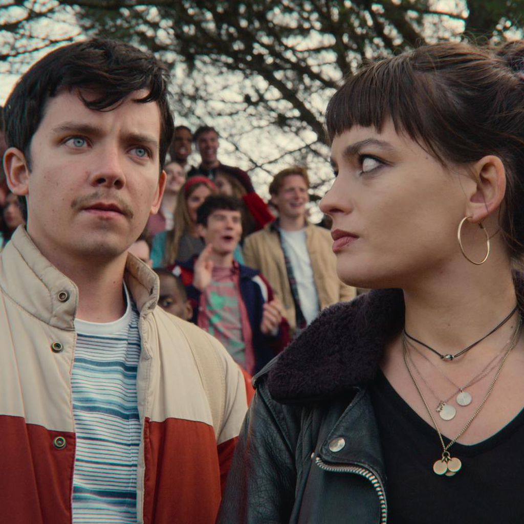 Asa Butterfield und Emma Mackey in "Sex Education"