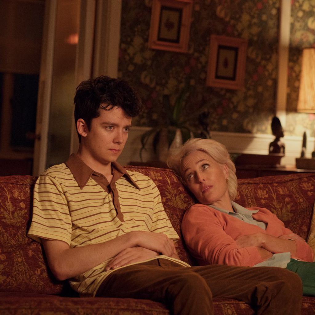 Asa Butterfield und Gillian Anderson in "Sex Education"