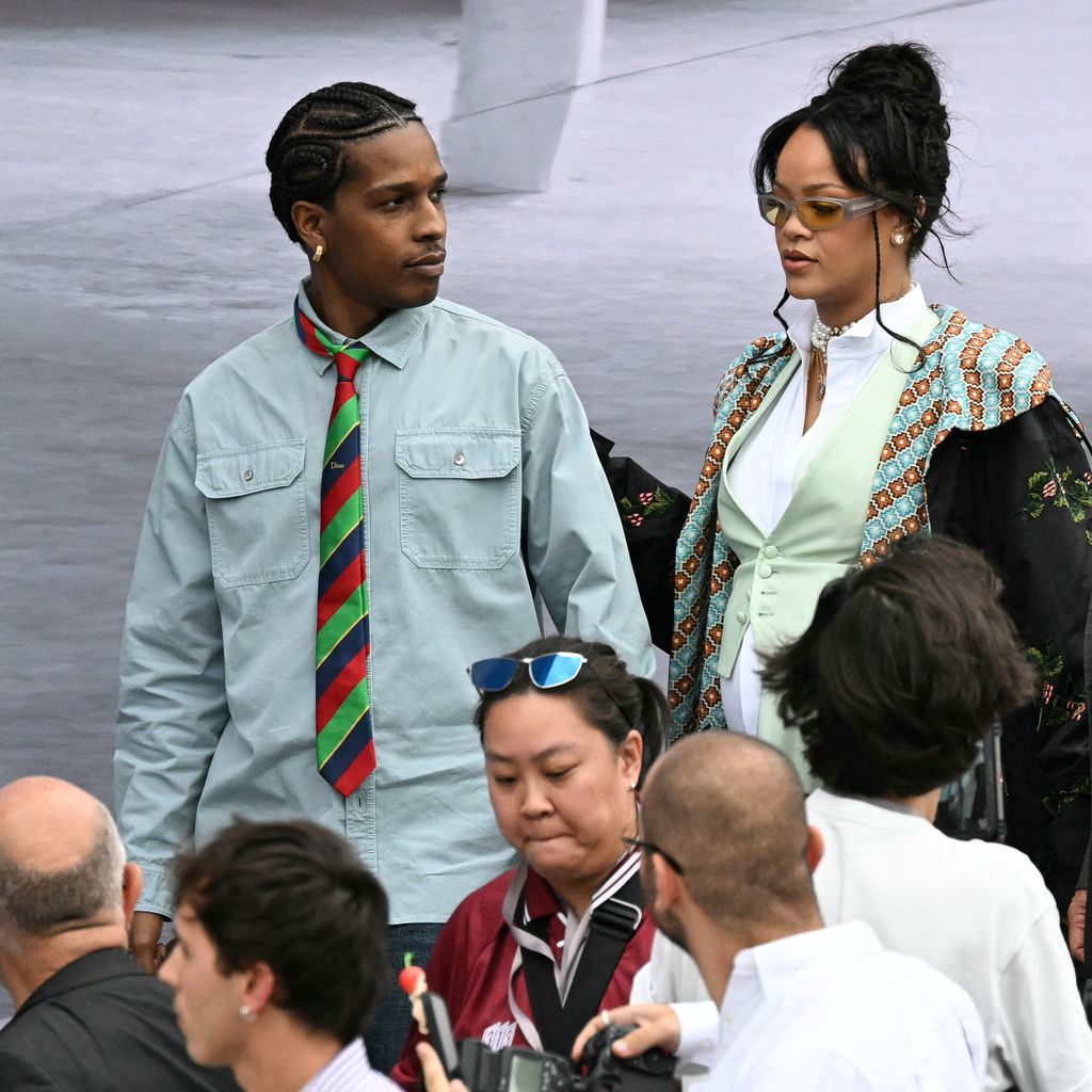 ASAP Rocky und Rihanna besuchen die Dior Show während der Paris Fashion Week
