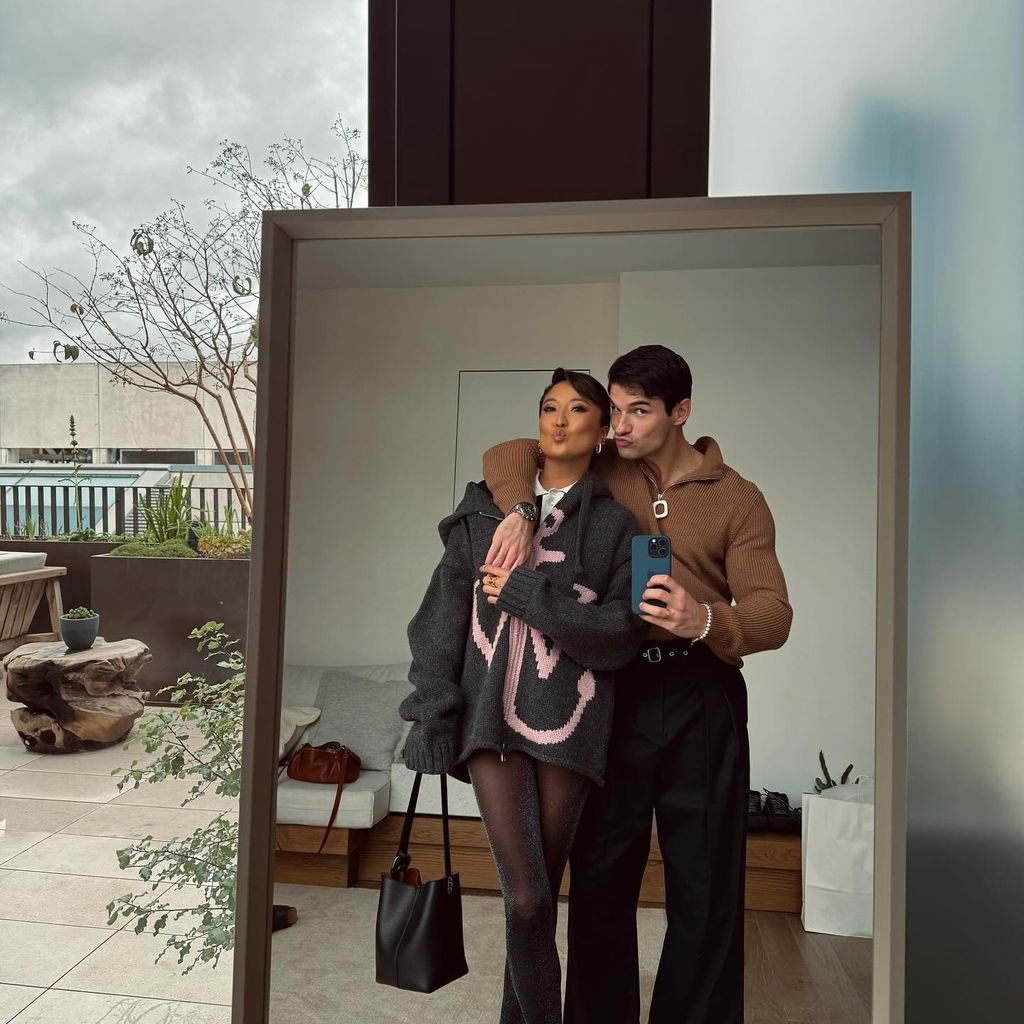 Ashley Park und ihr Partner Paul Forman im Februar 2024