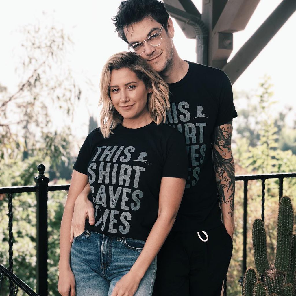 Ashley Tisdale mit ihrem Ehemann Christopher French