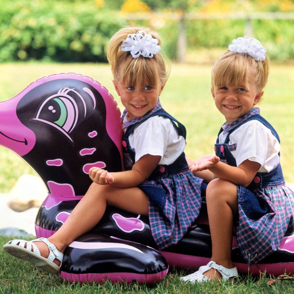 Ashley und Mary-Kate Olsen am "Full House"-Set als Michelle