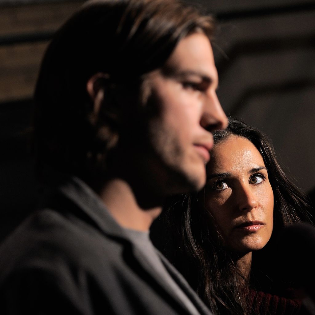 Ashton Kutcher und Demi Moore bei der "Real Men Don't Buy Girls"-Stiftung in New York, April 2014.