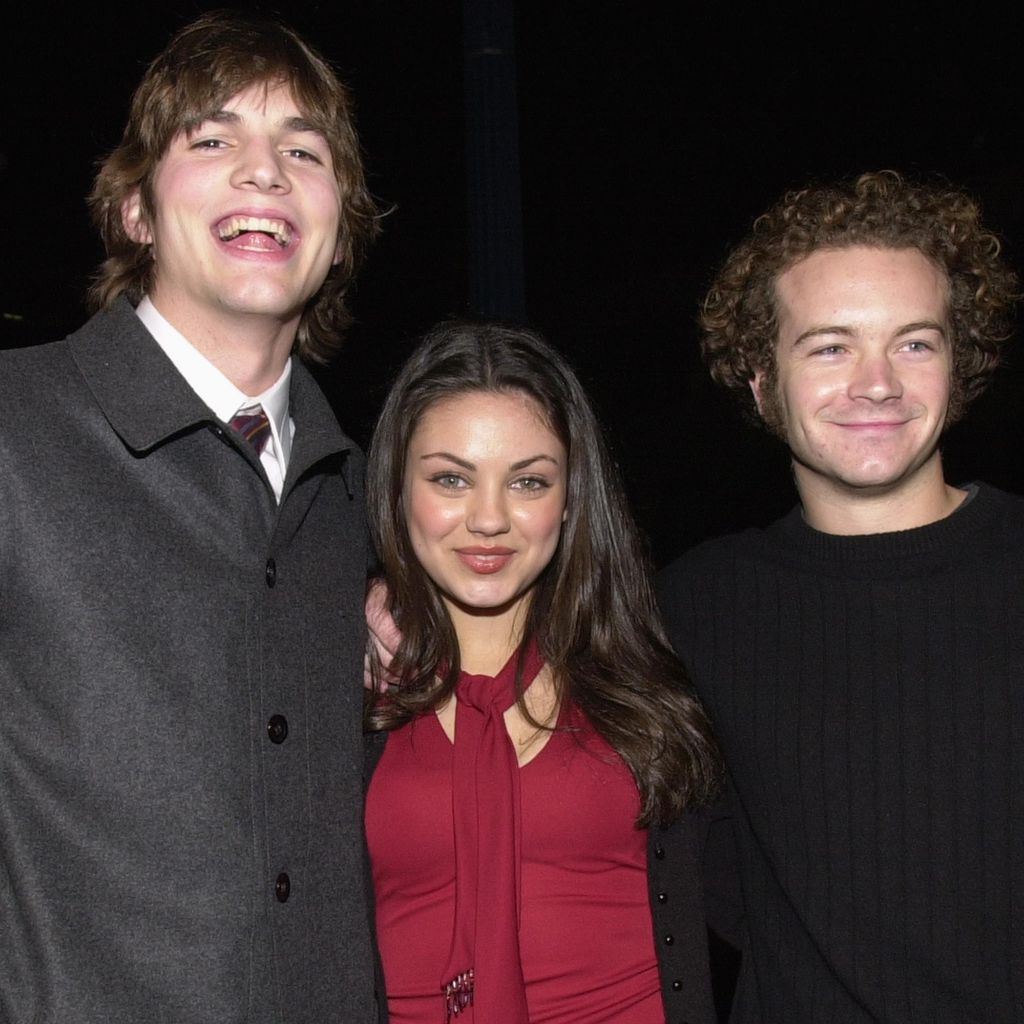 Ashton Kutcher, Mila Kunis und Danny Masterson, Schauspieler "Die wilden Siebziger"