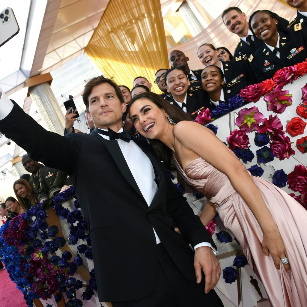 Ashton Kutcher und Mila Kunis bei den Oscars 2022