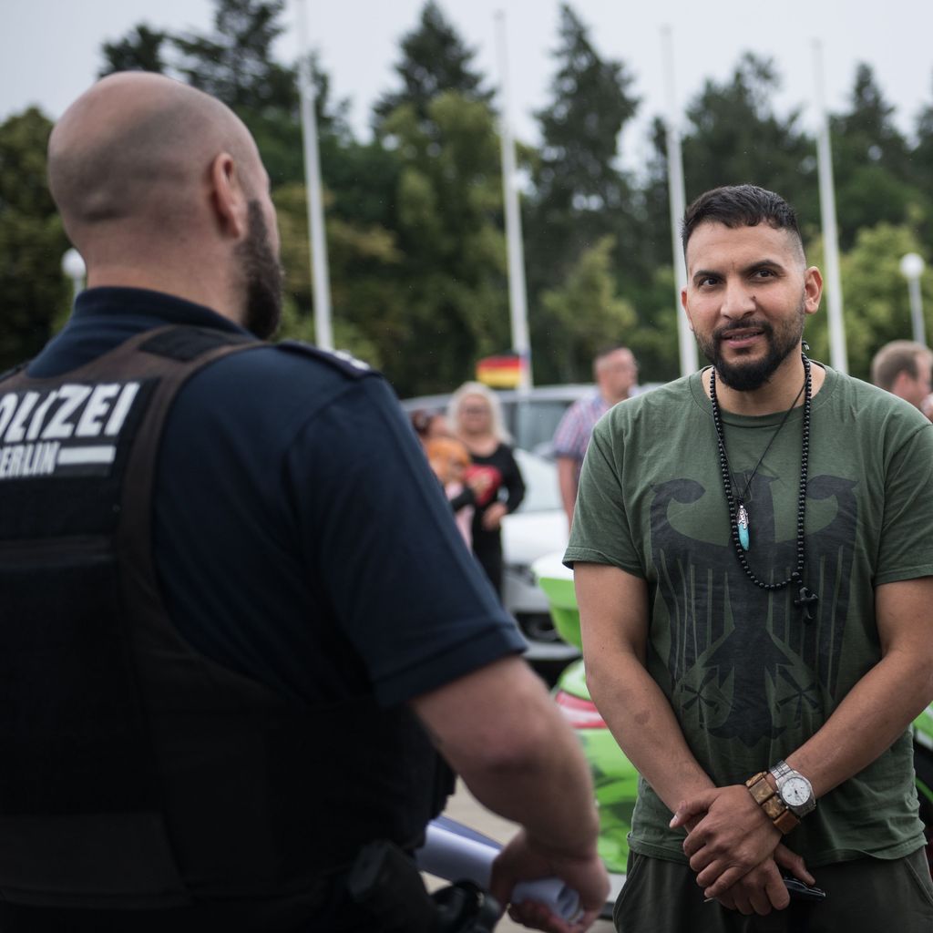 Attila Hildmann bei Protesten in Berlin im Juni 2020