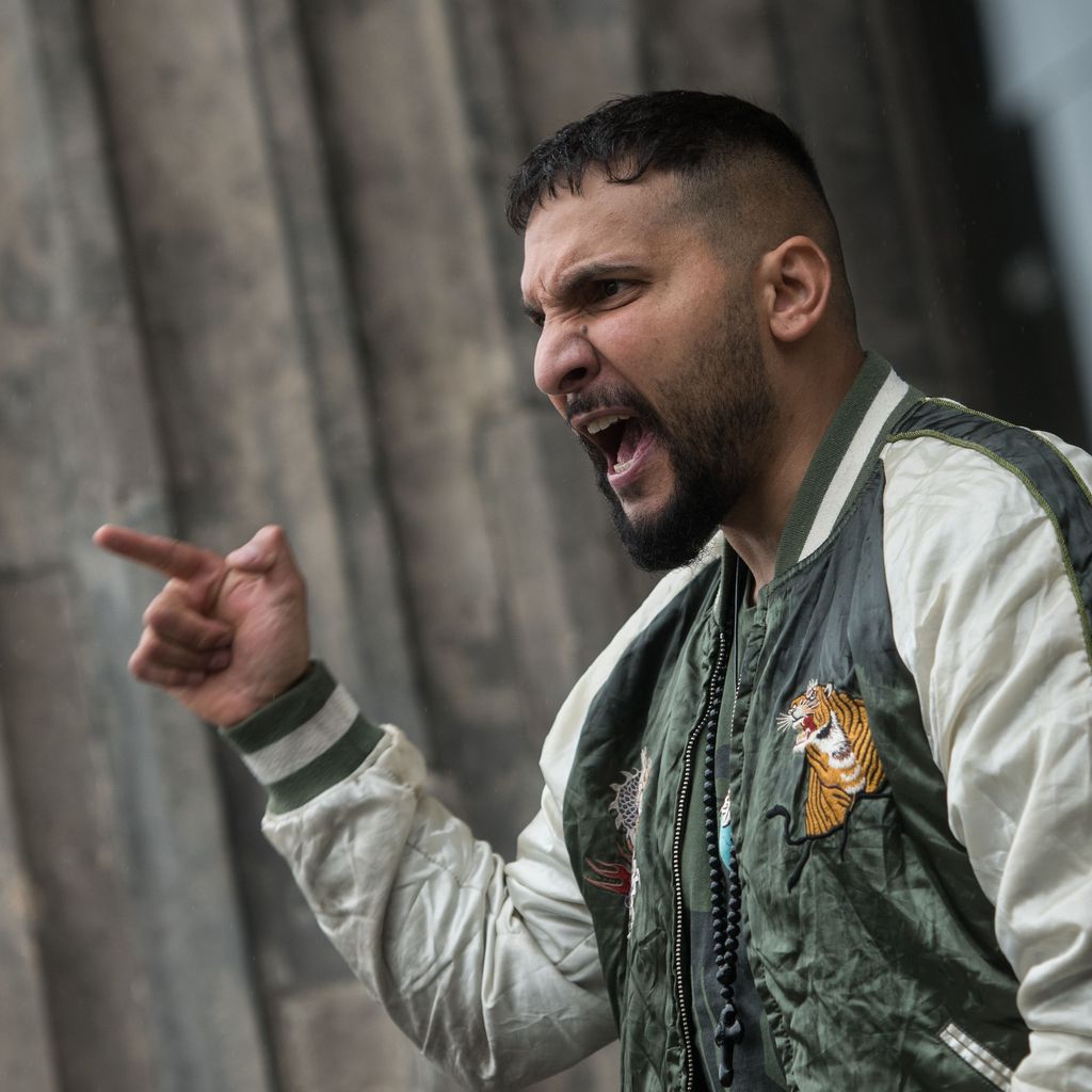 Attila Hildmann bei einer Demo in Berlin, Juni 2020