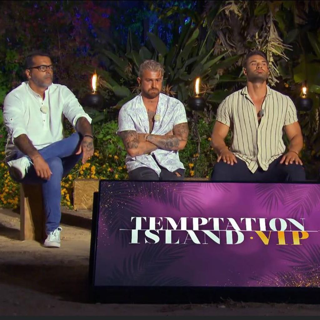Aurelio Savina, Luigi Birofio, Aleksandar Petrovic und Tommy Pedroni bei "Temptation Island V.I.P."