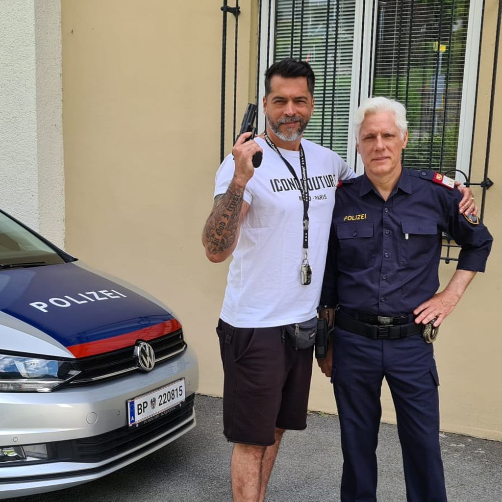 Aurelio Savina und Philippe Brenninkmeyer am Set