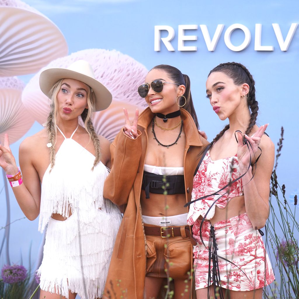 Aurora, Olivia und Sophia Culpo beim Revolve Festival 2023