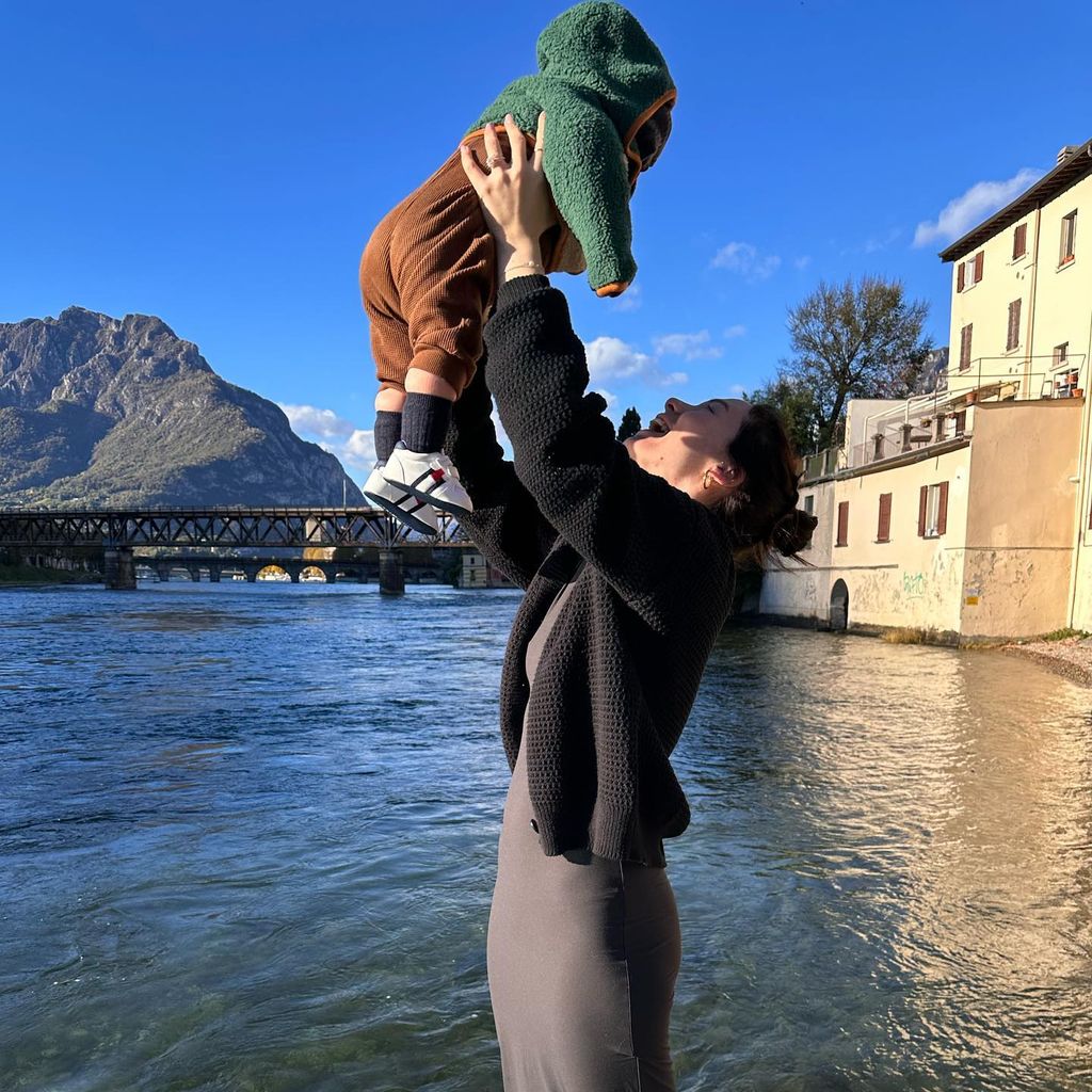 Aurora Ramazzotti mit ihrem Sohn Cesare