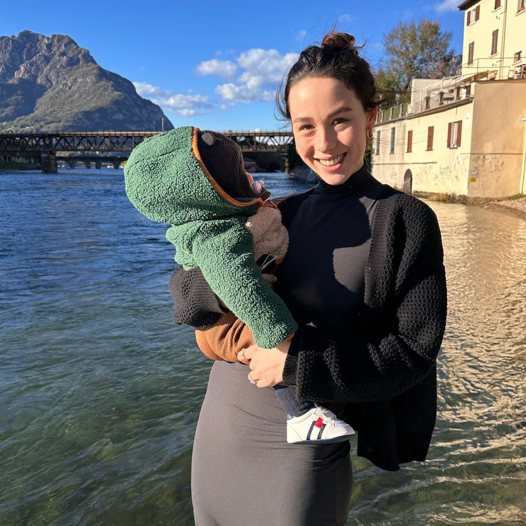 Aurora Ramazzotti mit ihrem Sohn Cesare