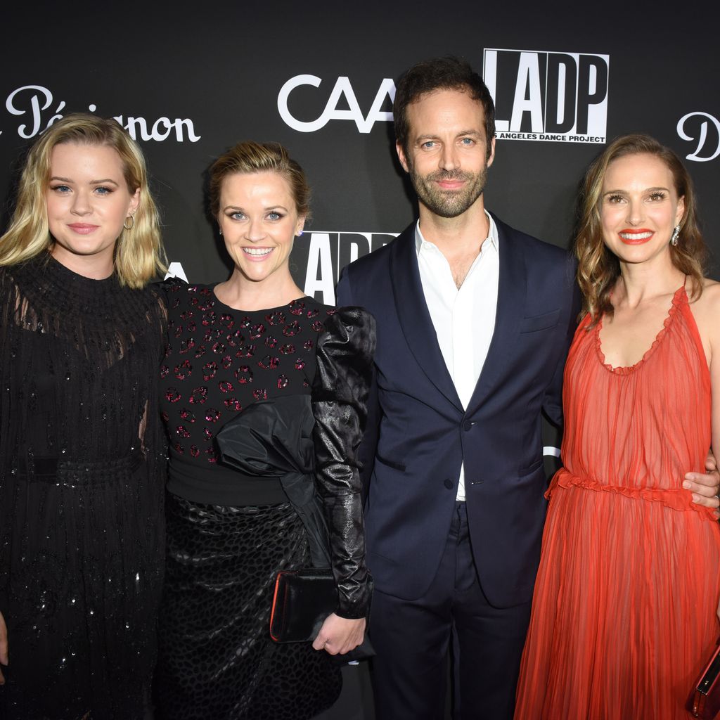 Ava Phillippe, Reese Witherspoon, Benjamin Millepied und Natalie Portman auf einem Event in L.A.