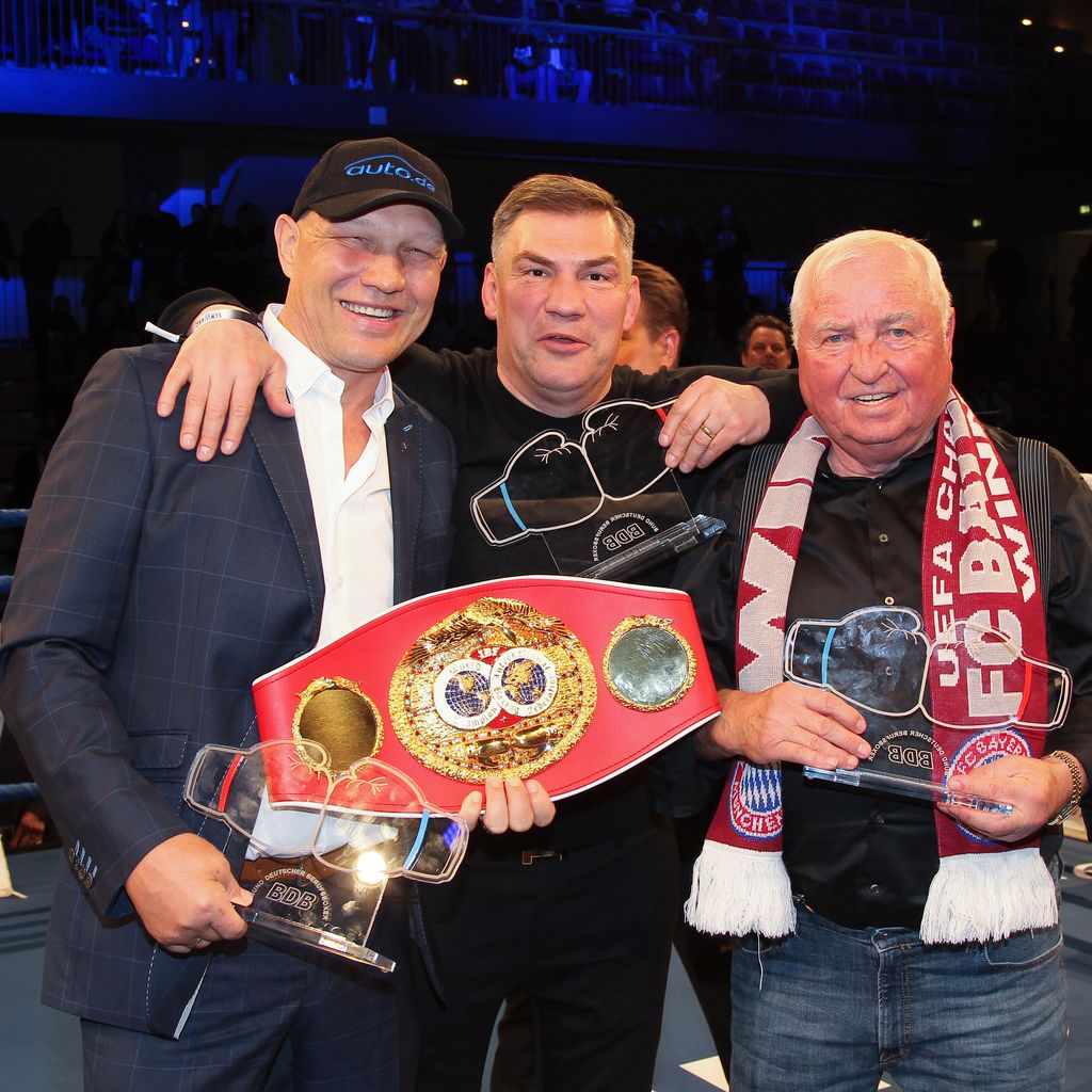 Axel Schulz, Dariusz Michalczewski und Ulli Wegner in München