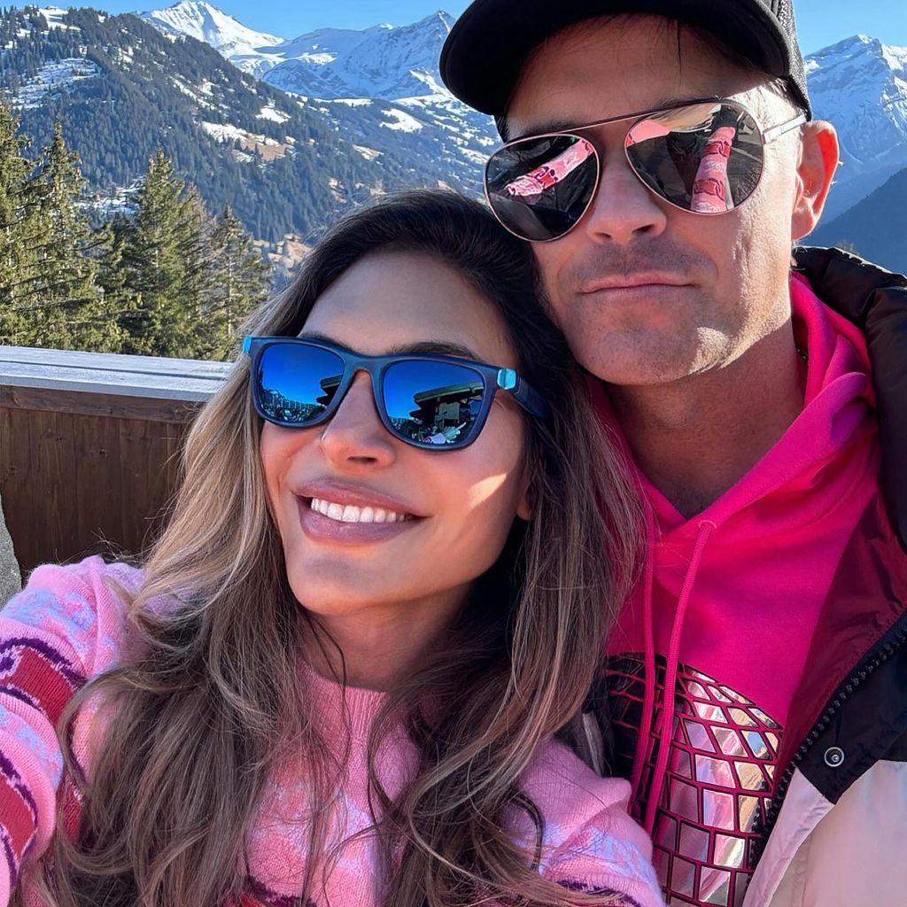Ayda Field mit Robbie Williams, Februar 2024