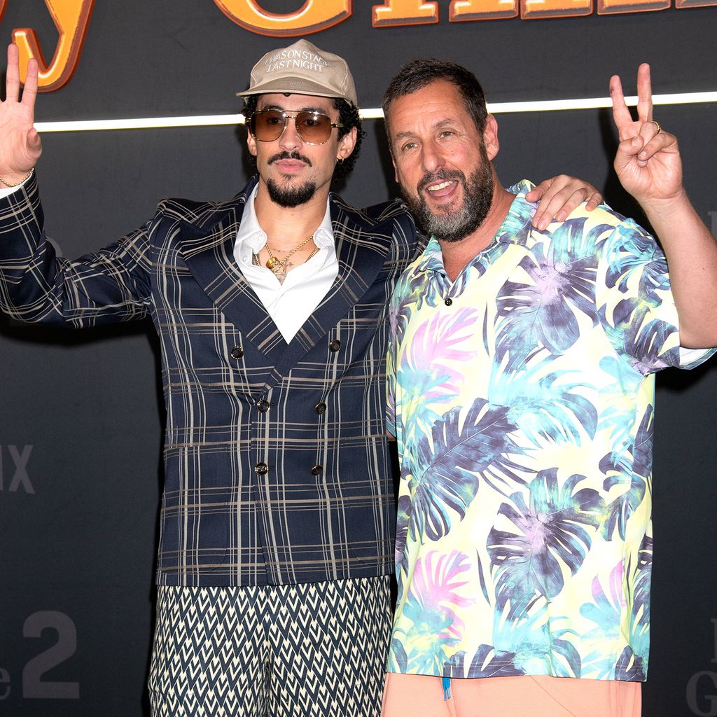 Bad Bunny und Adam Sandler, Sänger und Filmstar