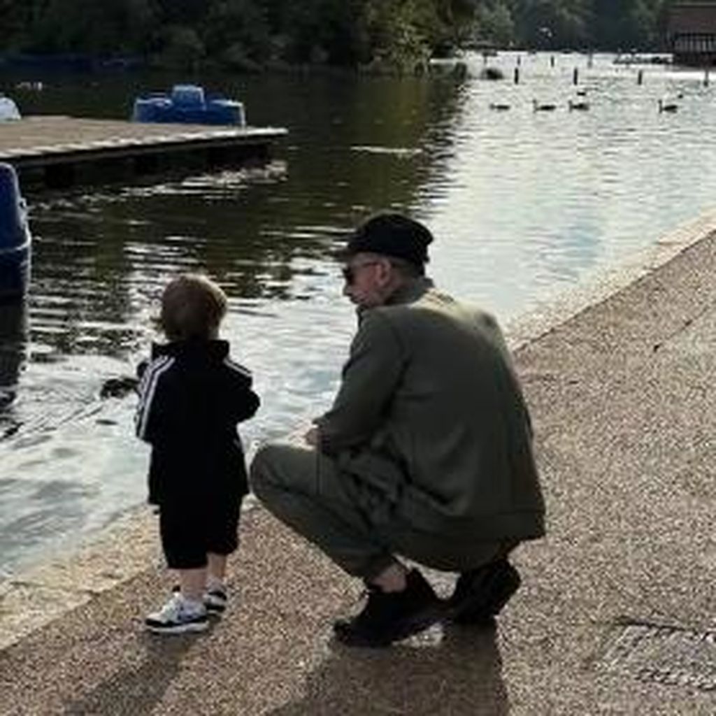 Bader Shammas mit seinem Sohn Luai, Juni 2026
