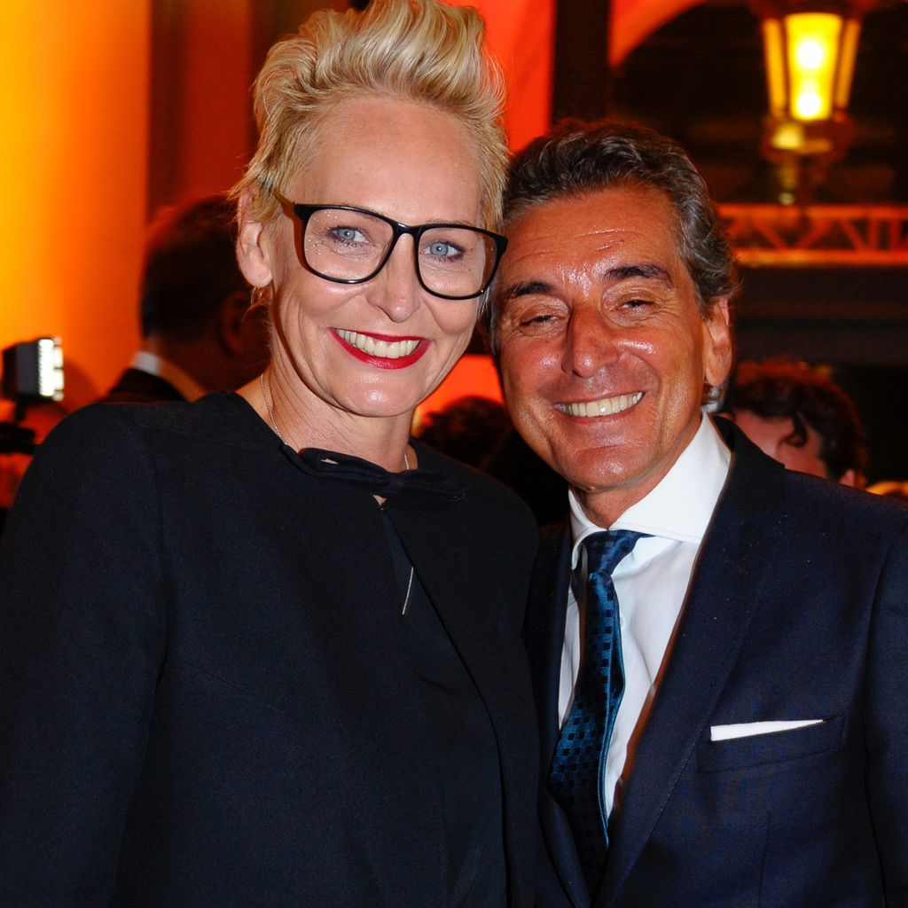 Bärbel Schäfer und Michel Friedmann bei der Verleihung des 25. Hessischen Film- und Kinopreises in F