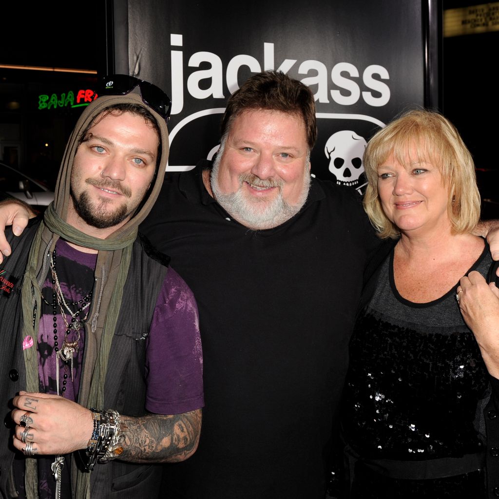 Bam Margera und seine Eltern Phil und April im Oktober 2010
