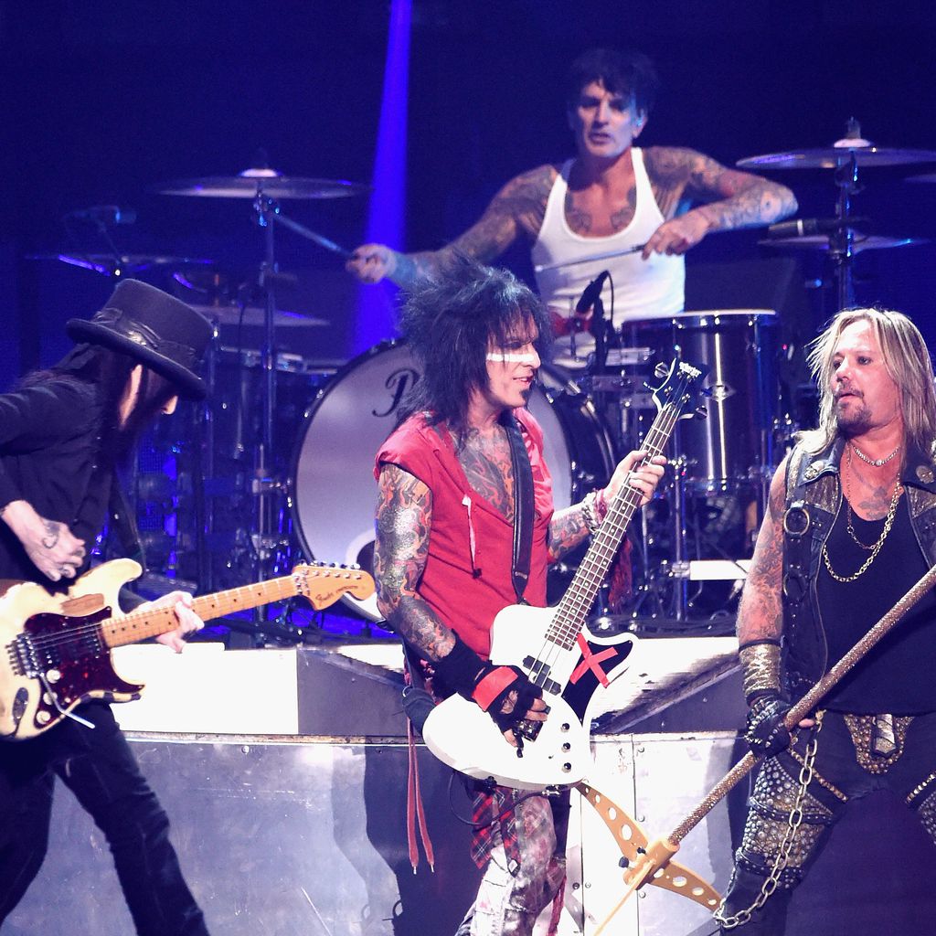 Mötley Crüe bei einem Auftritt in Las Vegas 2014