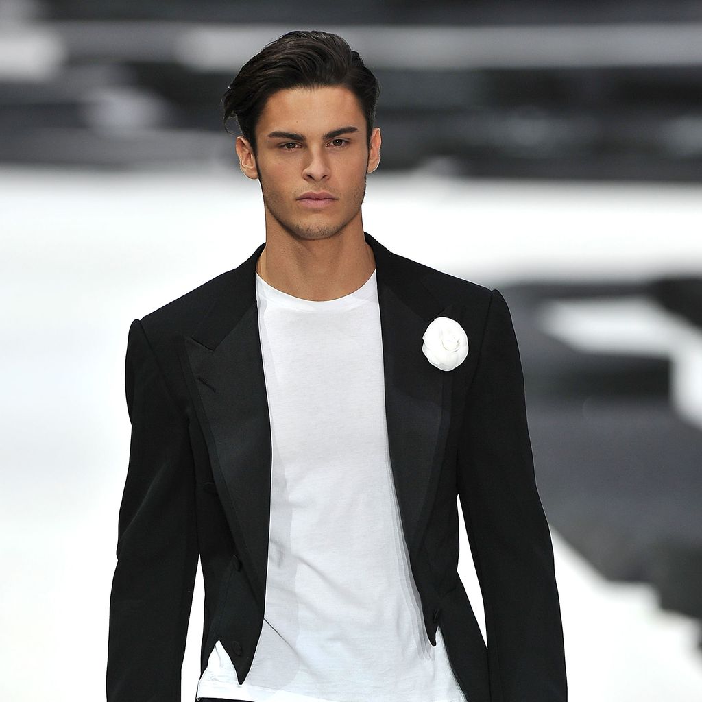 Baptiste Giabiconi auf dem Chanel-Laufsteg in Paris, Oktober 2010