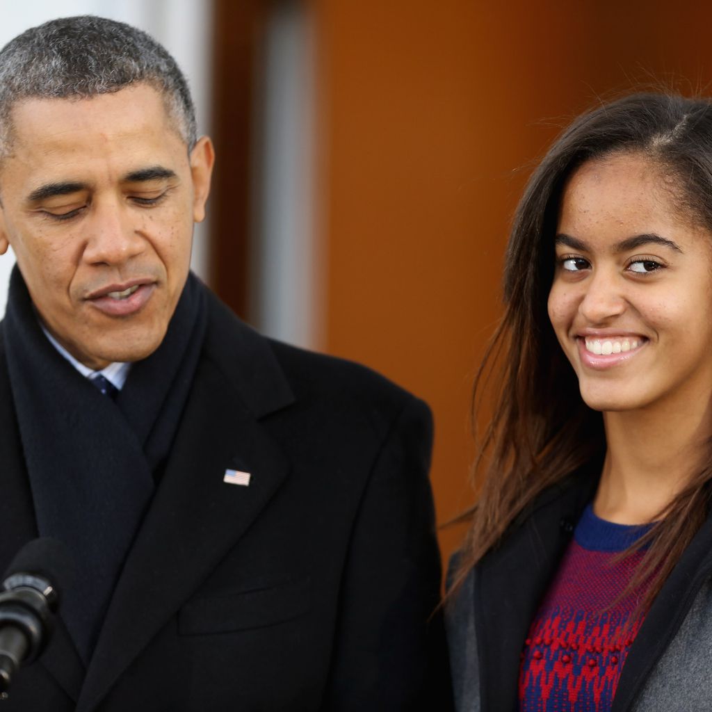 Barack Obama mit Tochter Malia