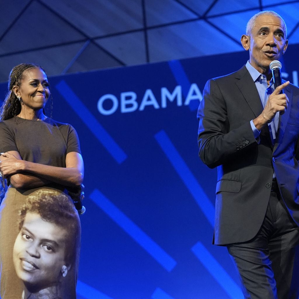 Barack Obama und Michelle Obama beim Stakeholder-Event im Barack Obama-Präsidenten-Zentrum in Chicago, 16. Juni 2026