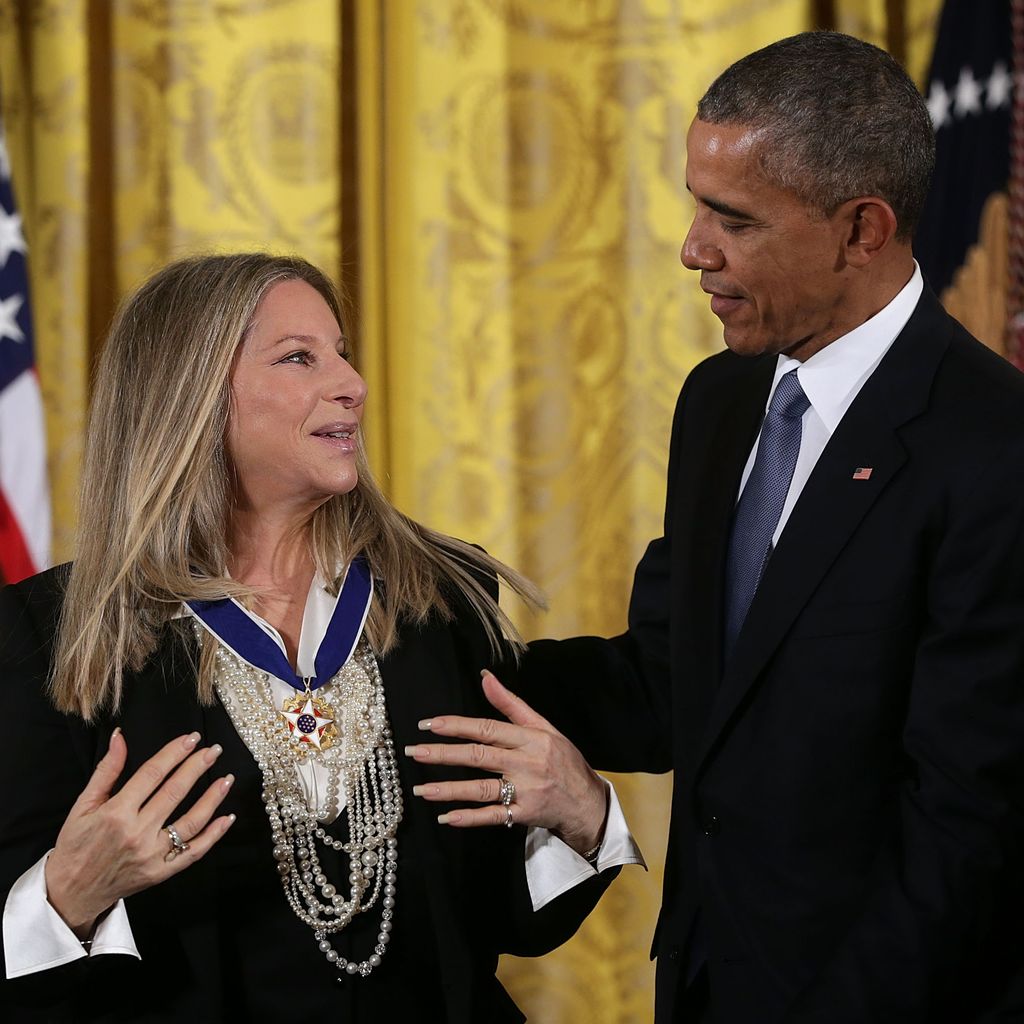 Barack Obama und Barbra Streisand