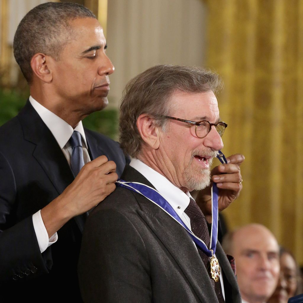 Barack Obama und Steven Spielberg bei der Verleihung der Freiheitsmedaille