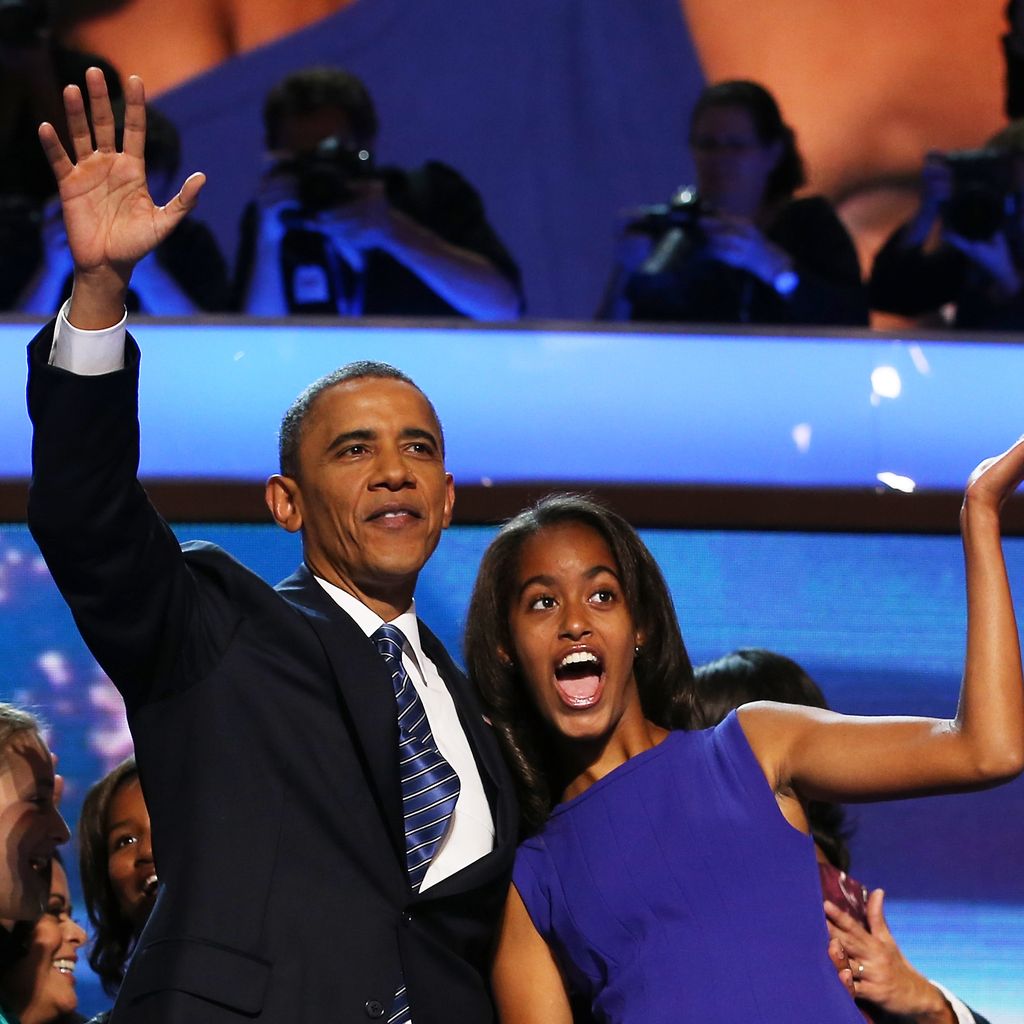 Barack und Malia Obama im Jahr 2012