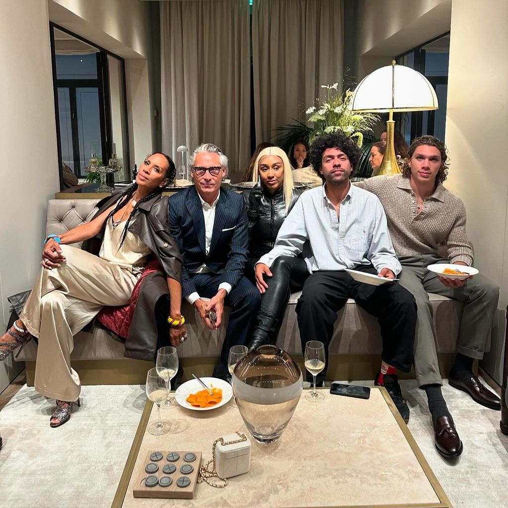 Barbara Becker, Marcello Montini, Brittany Fousheé, Noah und Elias Becker