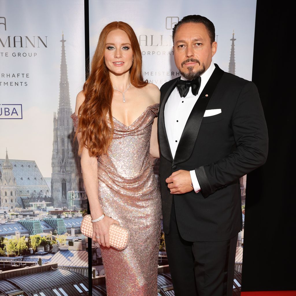 Barbara Meier mit ihrem Mann Klemens Hallmann im August 2021 in Bonn