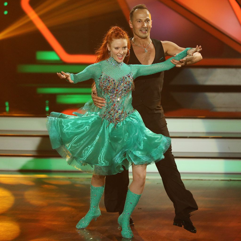 Barbara Meier und Sergiu Luca bei "Let's Dance"