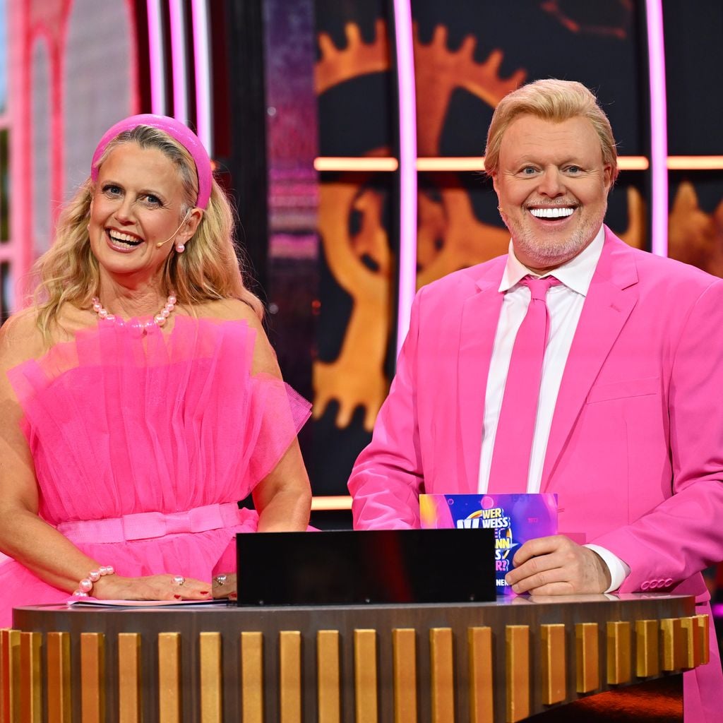Barbara Schöneberger und Stefan Raab bei "Wer weiß wie wann was war"