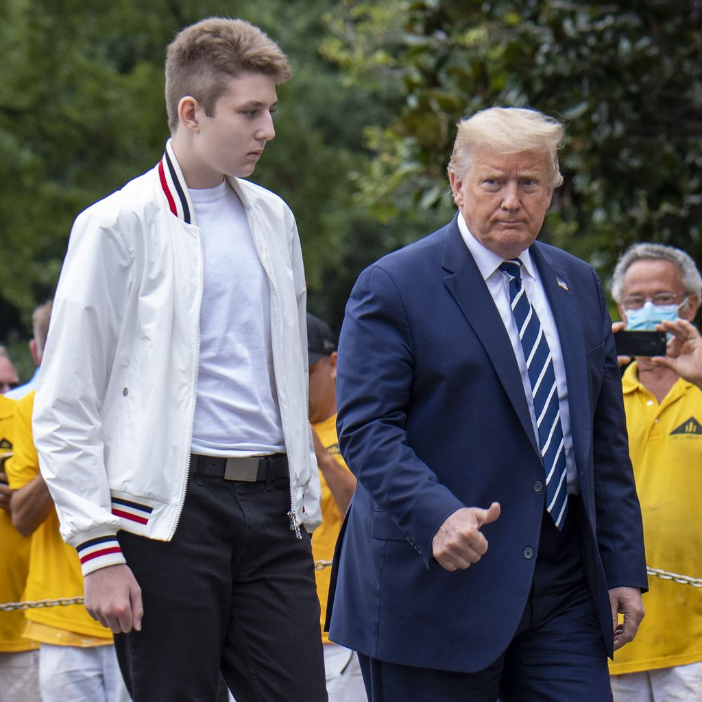 Barron und Donald Trump, 2020