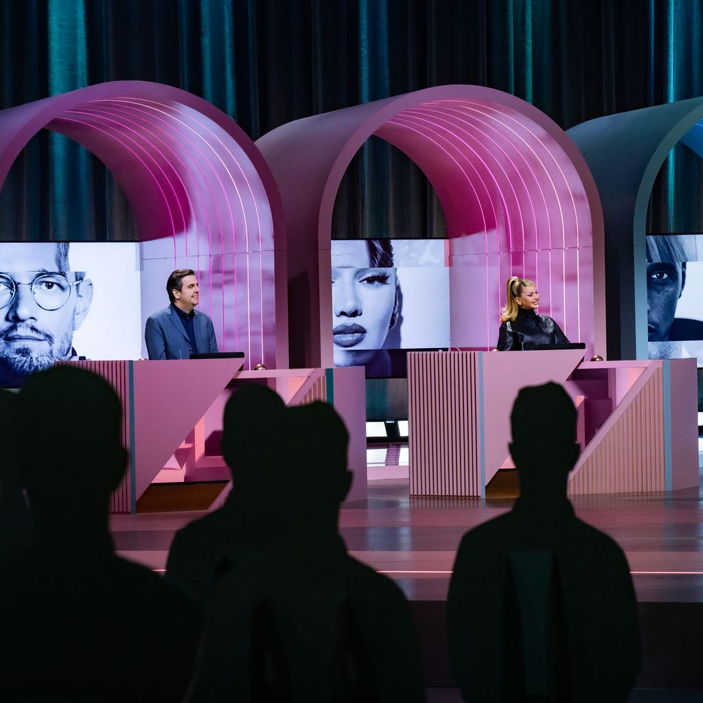 Bastian Pastewka, Shirin David und Teddy Teclebrhan bei "Wer stiehlt mir die Show?"