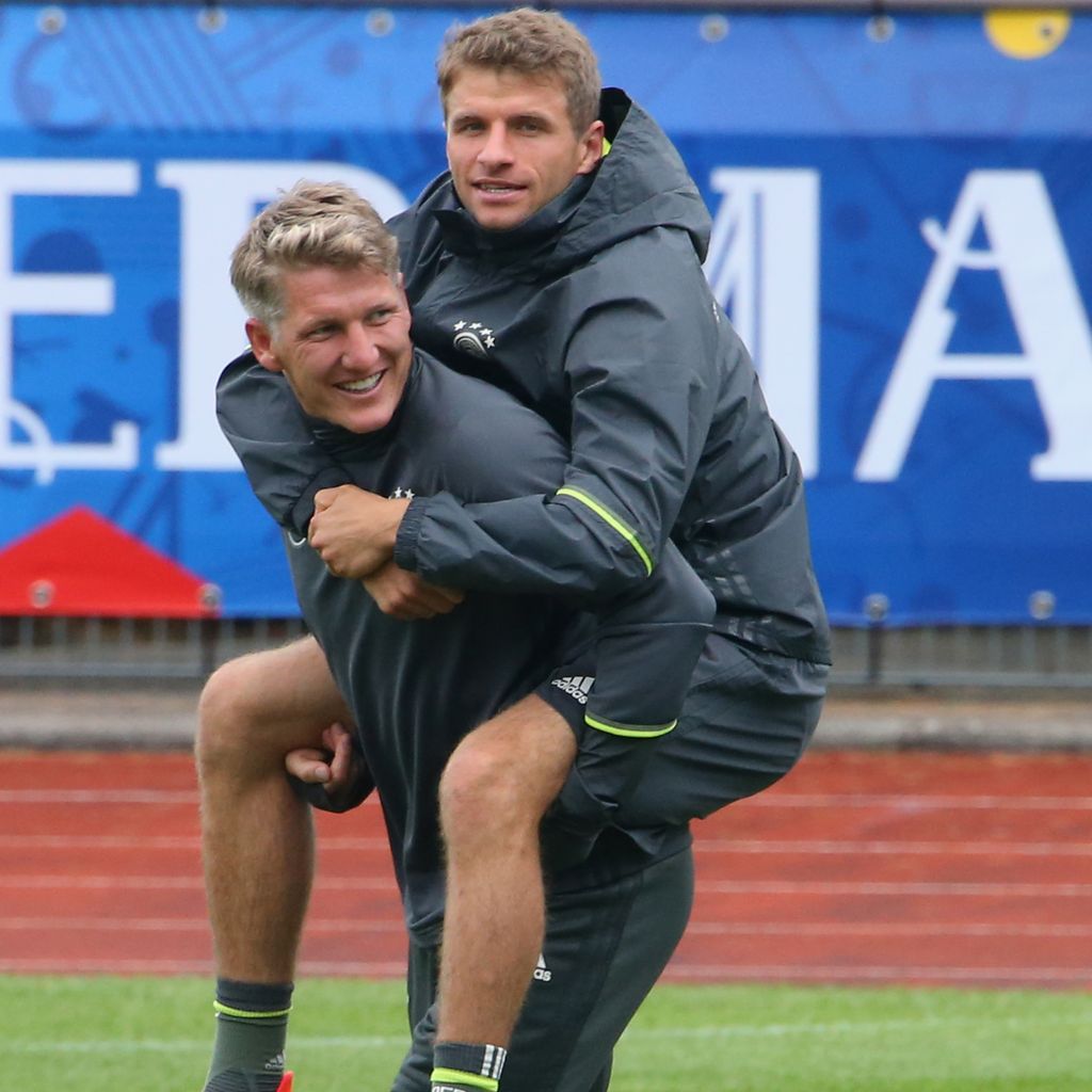 Bastian Schweinsteiger und Thomas Müller, Fußballspieler