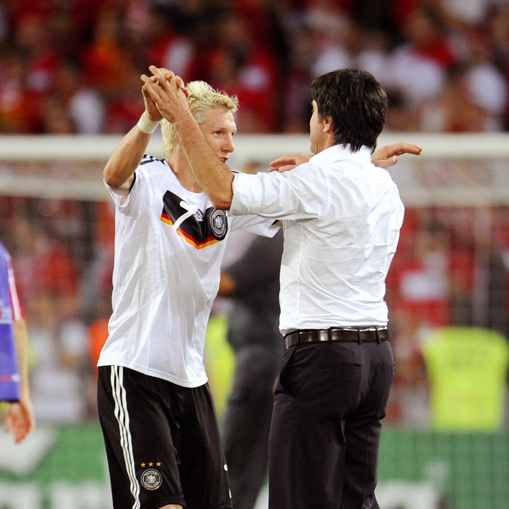 Bastian Schweinsteiger und Joachim Löw