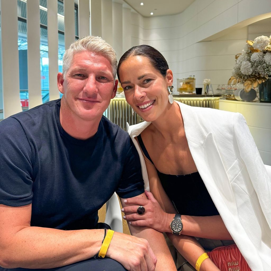 Fußballer Bastian Schweinsteiger und Tennisspielerin Ana Ivanovic