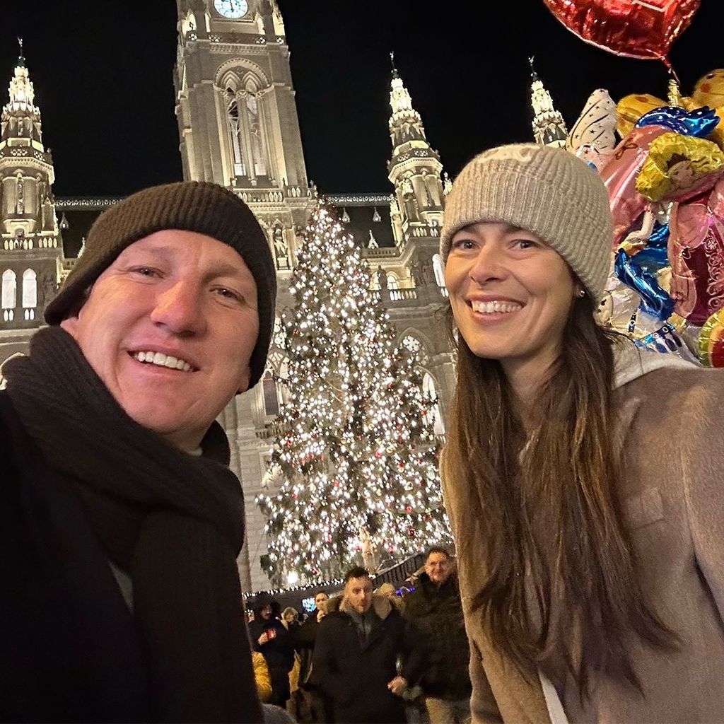 Bastian Schweinsteiger und Ana Ivanović in Wien, November 2024