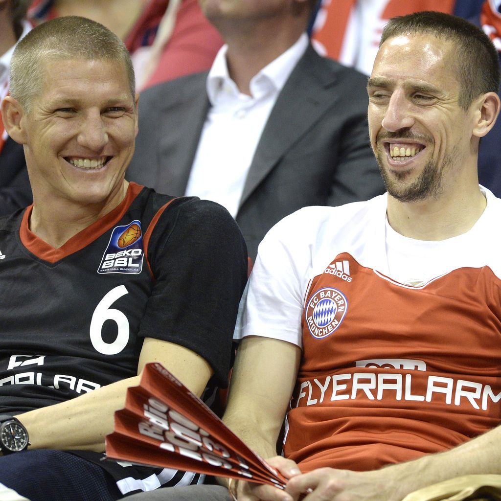 Bastian Schweinsteiger und Franck Ribéry, Fußball-Stars
