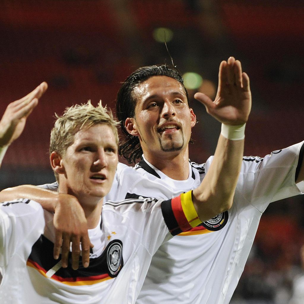 Bastian Schweinsteiger und Kevin Kuranyi 2008 in Nürnberg