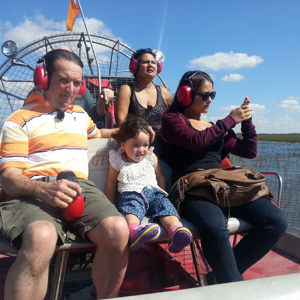 Bauer Josef und Narumol mit Jorafina und Jenny in Florida, 2013