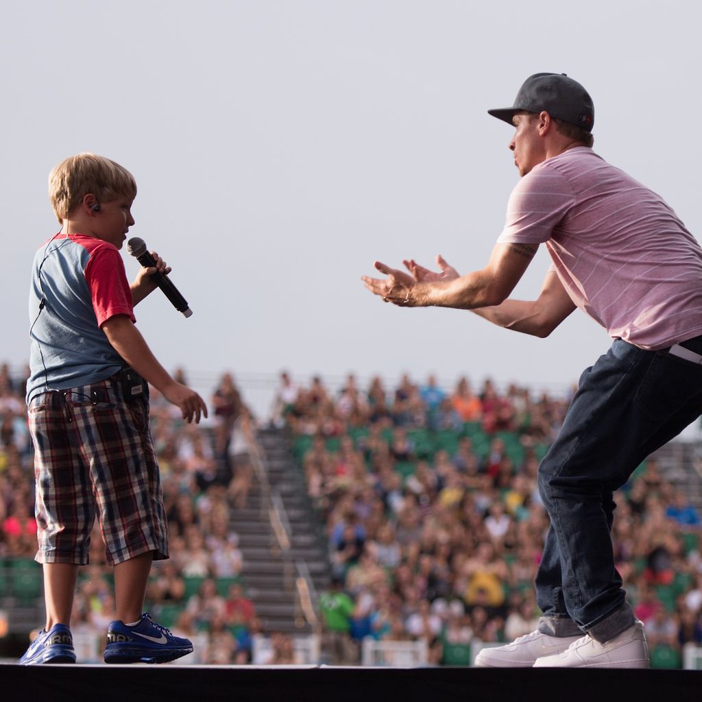 Baylee und Brian Littrell, August 2013