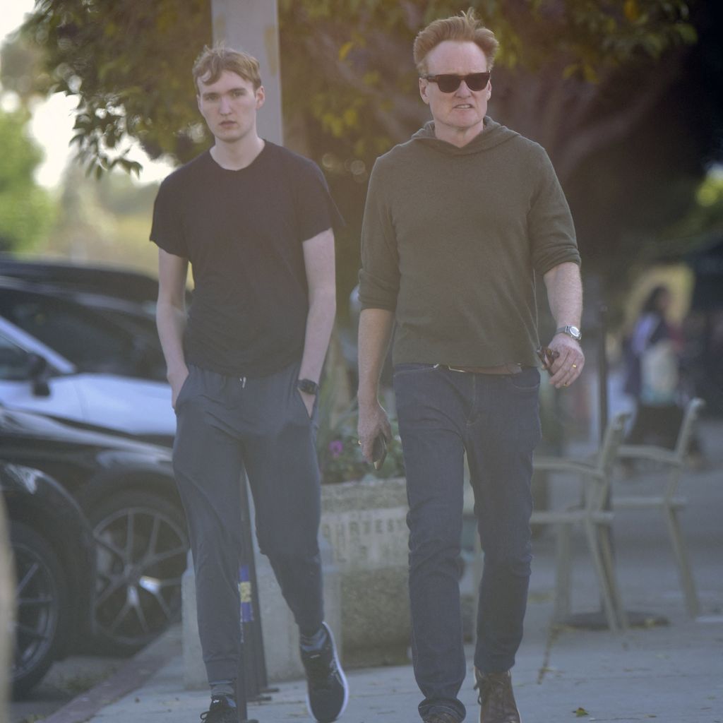 Conan O'Brien (r.) mit Sohn Beckett