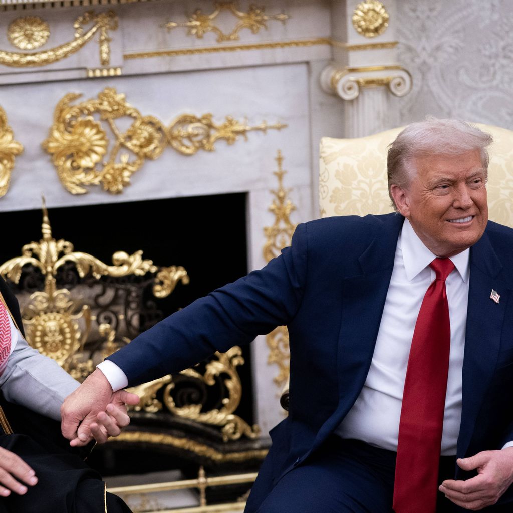 Der saudi-arabische Kronprinz Mohammed bin Salman mit Donald Trump im Weißen Haus, 18. November 2025