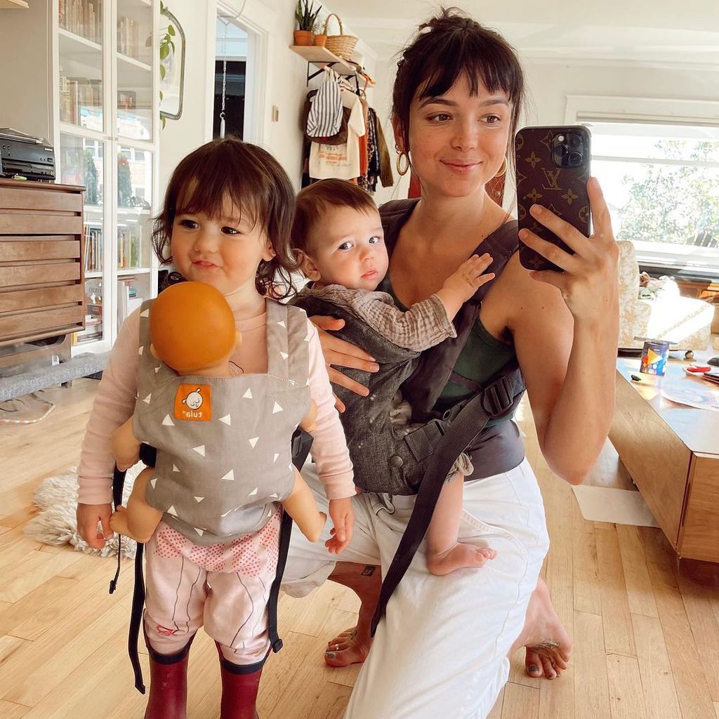 Bekah Martinez mit Tochter Ruth und Sohn Franklin